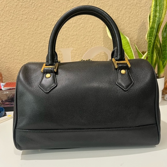MCM BLACK LEATHER HANDBAG - Picture 2 of 14
